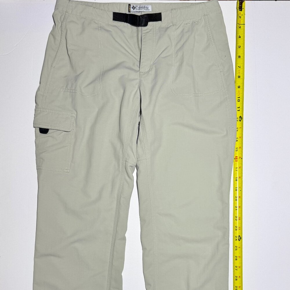Columbia Sportswear Women's Cargo Pants Size 10 Hiking Beige Khaki Omni RN69724